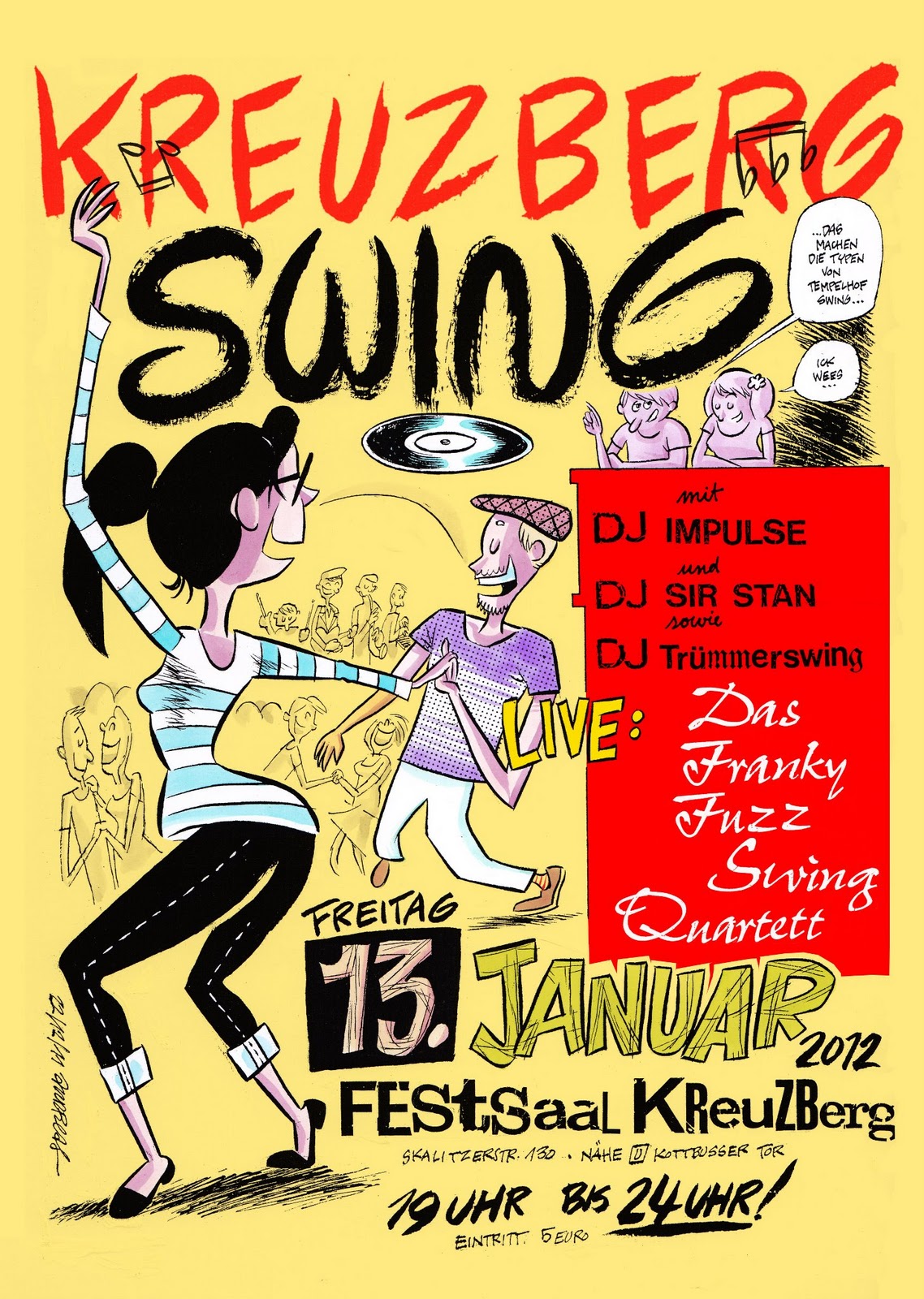 Berlin Kreuzberg Swing Dj's & Live Das Franky Fuzz Swing Quartett